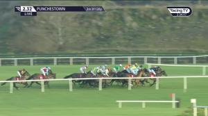 Video preview image for Punchestown 14:32 - tote.ie Never Beaten By SP Tara Handicap Hurdle (Grade B)