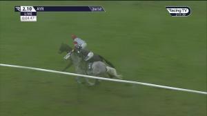 Video preview image for Ayr 14:10 - Follow @racingtv On Instagram Novices' Handicap Chase (4)
