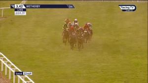 Video preview image for Wetherby 15:42 - Racing TV On Sky 426 Mares' Open Maiden National Hunt Flat (4)
