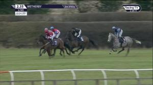 Video preview image for Wetherby 14:35 - Racing TV Free For A Month Handicap Chase (3)