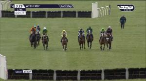 Video preview image for Wetherby 15:23 - William Hill Pick Your Places Handicap Hurdle (3)