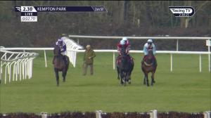 Video preview image for Kempton Park 14:30 - Racing TV Profits Returned To Racing Novices' Hurdle (4)