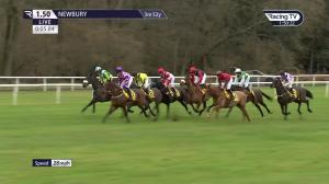 Video preview image for Newbury 13:50 - Betfair Multiples Offer Every Saturday Handicap Hurdle (3)