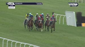 Video preview image for Newbury 16:43 - Betfair Racing Only Better Podcast (Standard Open National Hunt Flat) (Listed) (1)