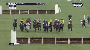 Video preview image for Wetherby 16:50 - Follow @racingtv On Twitter Handicap Hurdle (5)