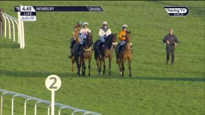 Video preview image for Newbury 16:45 - Bloomfields Horseboxes Presents The Raceline Professional Open National Hunt Flat (4)