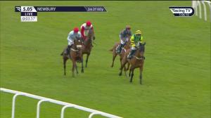 Video preview image for Newbury 17:05 - Byerley Stud Mares' Novices' Handicap Hurdle (4)