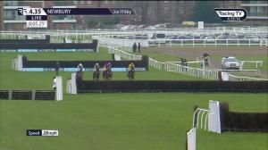 Video preview image for Newbury 16:35 - Follow @betvictor On Twitter Novices' Limited Handicap Chase (3)