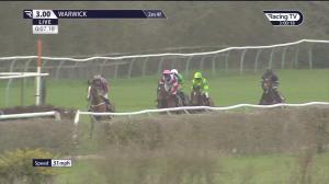 Video preview image for Warwick 15:00 - EBF Mares' Novices' Chase (Qualifier) (3)