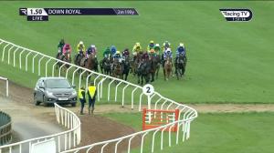 Video preview image for Down Royal 13:50 - bluegrasshorsefeed.com Maiden Hurdle