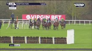 Video preview image for Kempton Park 14:05 - Virgin Bet Handicap Hurdle (2)