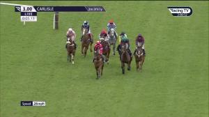 Video preview image for Carlisle 15:00 - Pauline Phizacklea Memorial Novices' Handicap Hurdle (5)