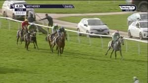 Video preview image for Wetherby 16:00 - Every Race Live On Racing TV Novices' Limited Handicap Chase (3)