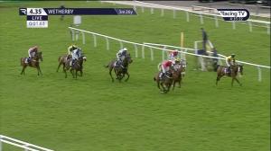 Video preview image for Wetherby 16:35 - racingtv.com Handicap Hurdle (5)