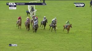 Video preview image for Wetherby 17:10 - Thank You All Groundstaff For #groundsweek2023 Open National Hunt Flat (5)