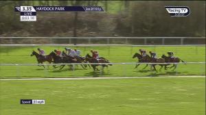 Video preview image for Haydock Park 15:35 - Every Race Live On Racing TV Handicap Hurdle (4)