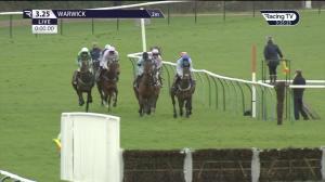Video preview image for Warwick 15:25 - Bet At racingtv.com Handicap Hurdle (4)