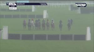 Video preview image for Newbury 15:10 - In Loving Memory Of Luke Howliston Handicap Hurdle (3)