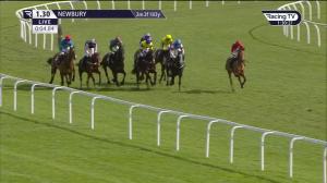 Video preview image for Newbury 13:30 - Bet In-Play On Racing With BetVictor Novices' Handicap Hurdle (3)