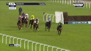 Video preview image for Newbury 15:15 - John Haine Memorial Novices' Hurdle (4)