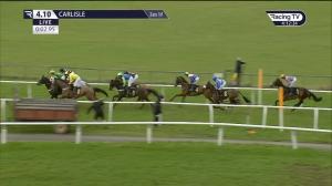 Video preview image for Carlisle 16:10 - Bells Fishmongers Handicap Hurdle (4)