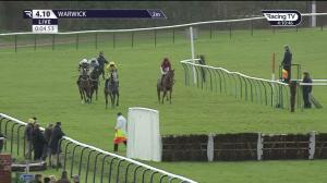 Video preview image for Warwick 16:10 - Happy 80th Birthday Robert Elsmore Handicap Hurdle (4)