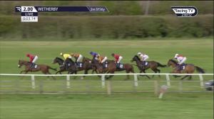 Video preview image for Wetherby 14:00 - Watch Irish Racing On Racing TV Handicap Hurdle (4)