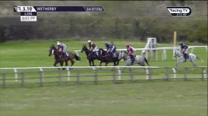 Video preview image for Wetherby 15:10 - Every Race Live On Racing TV Selling Hurdle (4)
