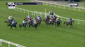 Video preview image for Wetherby 16:20 - 100% RacingTV Profits Back To Racing Handicap Hurdle (5)
