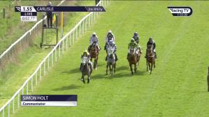 Video preview image for Carlisle 13:55 - Join Racing TV Now Amateur Jockeys' Handicap Hurdle (4)