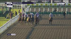 Video preview image for Kempton Park 18:30 - Unibet Horserace Betting Operator Of The Year Novice Stakes (5)