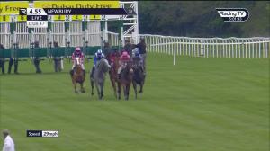 Video preview image for Newbury 16:55 - Bridget Maiden Fillies' Stakes (Newcomers) (4) (Div 1)