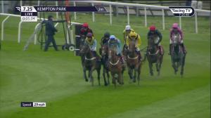 Video preview image for Kempton Park 19:25 - Racing TV Conditional Jockeys' Handicap Hurdle (4)