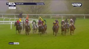 Video preview image for Taunton 19:00 - Run Rabbit Run Mares' Handicap Hurdle (5)