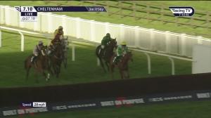 Video preview image for Cheltenham 19:10 - Barrie Wells Trust Box4kids Mares' Open Hunters' Chase (4)