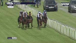 Video preview image for Wetherby 17:25 - Watch Racing TV In Stunning HD Restricted Novice Stakes (5)