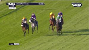 Video preview image for Sandown Park 19:12 - Racehorse Lotto Henry II Stakes (Group 3) (1)