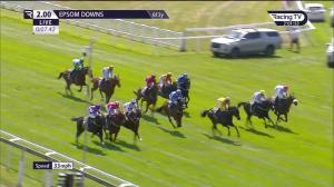 Video preview image for Epsom Downs 14:00 - British EBF 40th Anniversary Woodcote Stakes (Conditions) (2)