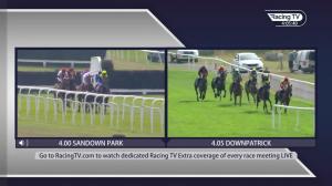 Video preview image for Downpatrick 16:05 - Downpatrick Welcomes Racing TV Club Members Opportunity Beginners Chase