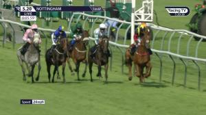 Video preview image for NOTTINGHAM 17:20 - Racing TV Extra "Hands N Heels" Apprentice Handicap (6)