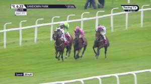 Video preview image for Sandown Park 18:22 - TrustATrader Fully Vetted Tradespeople Nursery Handicap (Qualifier) (5)