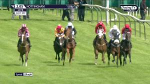 Video preview image for NOTTINGHAM 14:05 - Download The rhino.bet App EBF Restricted Maiden Fillies' Stakes (Qualifier) (4)