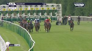 Video preview image for Salisbury 18:23 - Roger Jowett Memorial British EBF Fillies' Novice Stakes (4) (Div 1)