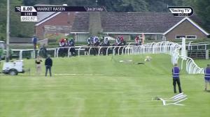 Video preview image for Market Rasen 20:00 - Heavenly Hot Tub Holidaying Handicap Hurdle (5)