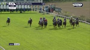 Video preview image for York 16:45 - British EBF 40th Anniversary Convivial Maiden Stakes (2)