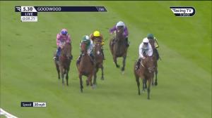 Video preview image for Goodwood 17:30 - British EBF 40th Anniversary Fillies' Novice Stakes (4)