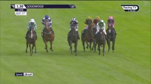 Video preview image for Goodwood 13:30 - British EBF 40th Anniversary Fillies' Restricted Novice Stakes (Qualifier) (4)