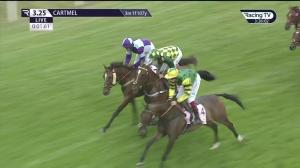 Video preview image for CARTMEL 15:25 - Molson Coors Cengiz Sadik Memorial Handicap Chase (4)