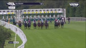 Video preview image for Salisbury 18:13 - Kingsclere Stud Irish EBF Restricted Novice Stakes (Qualifier) (4)