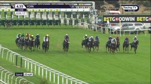Video preview image for York 16:55 - Brian Taylor 50 Not Out Apprentice Handicap (3)